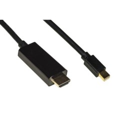 CAVO MINI DISPLAYPORT 1.4 - HDMI 2.0 CONTATTI DORATI 4KX2K 60HZ 18GBPS HDR RGB 4:4:4 MT 3