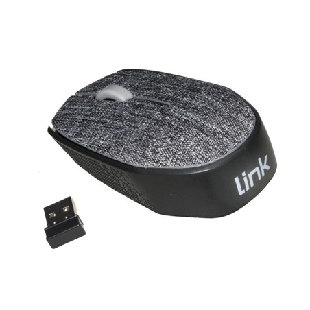 MOUSE WIRELESS IN TESSUTO COLORE GRIGIO CON RICEVITORE USB 1000 DPI