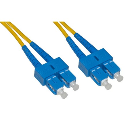 CAVO FIBRA OTTICA SC A SC SINGLEMODE DUPLEX 9/125 MT.5