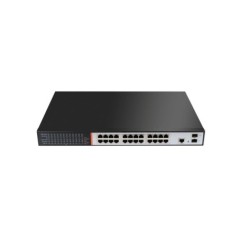 SWITCH DI RETE 24 PORTE GIGABIT POE 300 WATT + 2 PORTE SFP PER FIBRA OTTICA