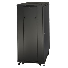 ARMADIO RACK 19" PER RETI 32U (A)1610, (L)600, (P)600 COLORE NERO PORTA VETRO