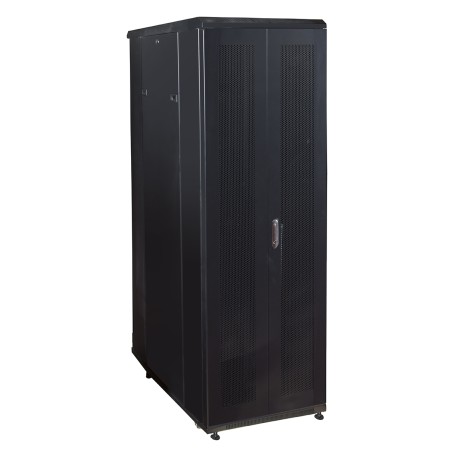 ARMADIO RACK 19" PER RETI 37U (A)1833, (L)600, (P)1000 COLORE NERO PORTA TRAFORATA