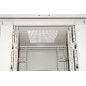 ARMADIO RACK 19" 42U (A)2055, (L)800, (P)800 COLORE GRIGIO PORTA VETRO CON GUIDACAVI LATERALE