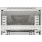 ARMADIO RACK 19" 42U (A)2055, (L)800, (P)800 COLORE GRIGIO PORTA VETRO CON GUIDACAVI LATERALE