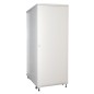 ARMADIO RACK 19" 42U (A)2055, (L)800, (P)800 COLORE GRIGIO PORTA VETRO CON GUIDACAVI LATERALE