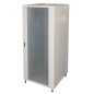 ARMADIO RACK 19" 42U (A)2055, (L)800, (P)800 COLORE GRIGIO PORTA VETRO CON GUIDACAVI LATERALE