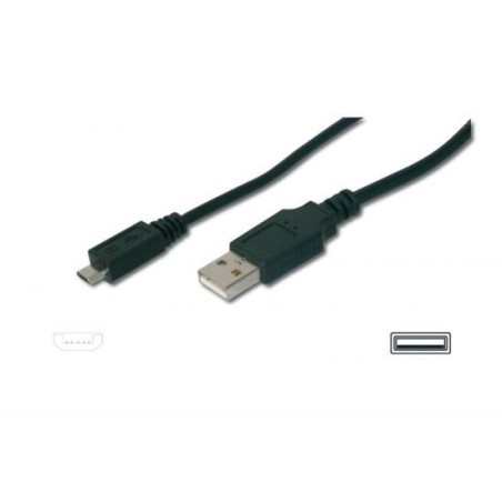 CAVO DI CONNESSIONE MICRO USB B - LUNGHEZZA MT. 1 SCHERMATO