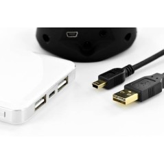CAVO USB - MINI USB CON SPINA A REVERSIBILE MT 1