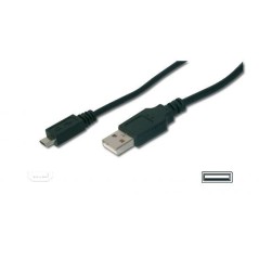 CAVO DI CONNESSIONE USB - MICRO USB B - LUNGHEZZA MT. 1 NON SCHERMATO