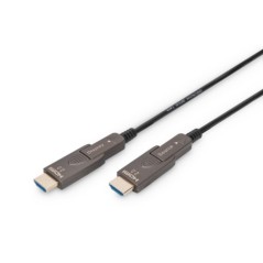 DIGITUS CAVO IN FIBRA OTTICA IBRIDO 4K - HDMI® AOC CONNETTORE RIMOVIBILE MT 15