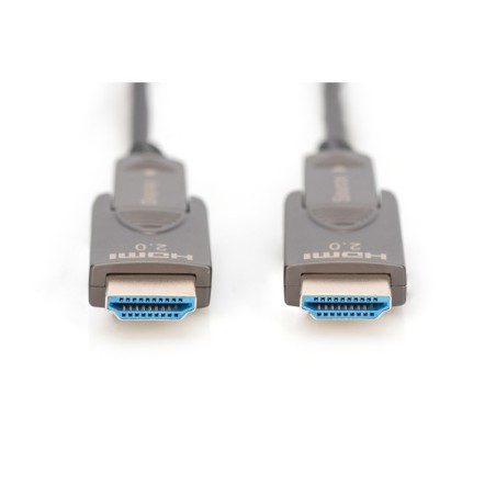 DIGITUS CAVO IN FIBRA OTTICA IBRIDO 4K - HDMI® AOC CONNETTORE RIMOVIBILE MT 20