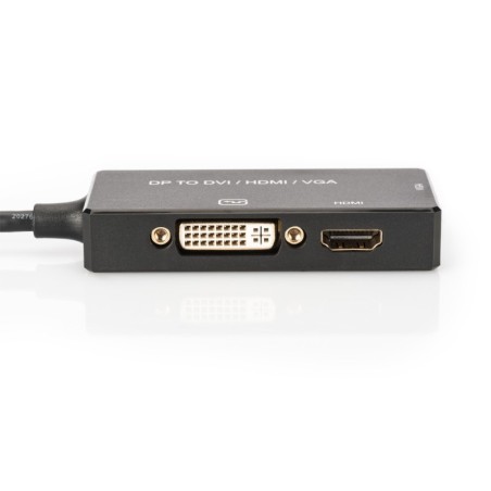 ADATTATORE VIDEO 3 IN 1 CONNETTORE DP MASCHIO - HDMI + DVI + VGA