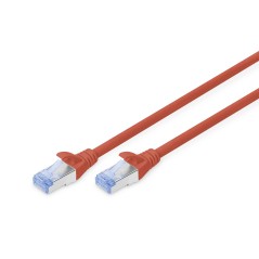 CAVO RETE CAT 5E SCHERMATO SF/UTP COLORE ROSSO MT 2 DIGITUS