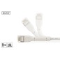 DIGITUS CAVO PATCH ANGOLATO CAT 6A F-FTP, RAME, 3M, GRIGIO