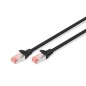 CAVO RETE S-FTP CAT.6 DOPPIA SCHERMATURA LS0H COLORE NERO MT. 1