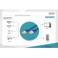 CONFEZIONE 10 CAVI CAT 6 SCHERMATI S/FTP MT 5 COLORE BLU DIGITUS