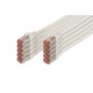 CONFEZIONE 10 CAVI CAT 6 SCHERMATI S/FTP MT 5 COLORE BIANCO DIGITUS