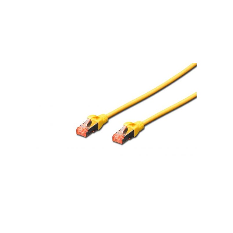CAVO RETE S-FTP CAT.6 DOPPIA SCHERMATURA LS0H COLORE GIALLO MT. 7