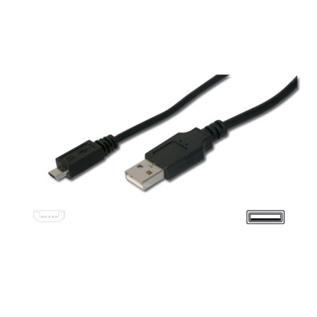 CAVO DI CONNESSIONE MICRO USB B - LUNGHEZZA MT. 3 SCHERMATO