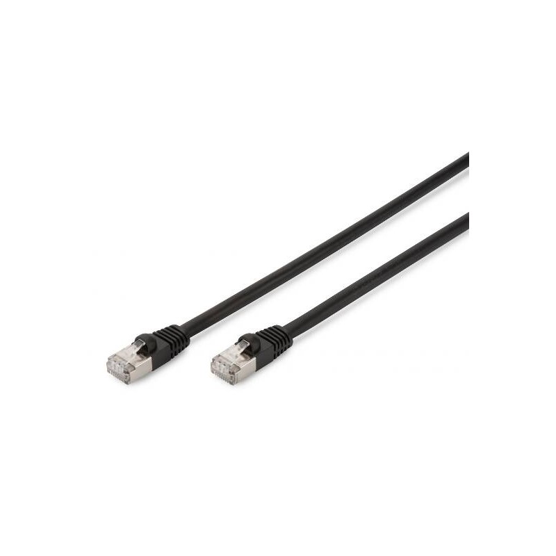CAVO RETE S-FTP CAT.6 DOPPIA SCHERMATURA COLORE NERO MT. 10 DA ESTERNO