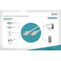 CONFEZIONE 5 CAVI CAT 6 SCHERMATI S/FTP MT 15 COLORE GRIGIO DIGITUS