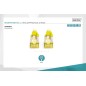 CAVO PATCH CAT 6A S/FTP, 10 PEZZI LUNGHEZZA 2 MT. COLORE GIALLO