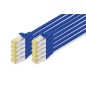 CAVO PATCH CAT 6A S/FTP, 10 PEZZI LUNGHEZZA 3 MT. COLORE BLU