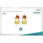 CAVO PATCH CAT 6A S/FTP, 10 PEZZI , 3 MT. COLORE ROSSO