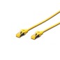 CAVO RETE S-FTP CAT.6A DOPPIA SCHERMATURA LSOH COLORE GIALLO MT. 7