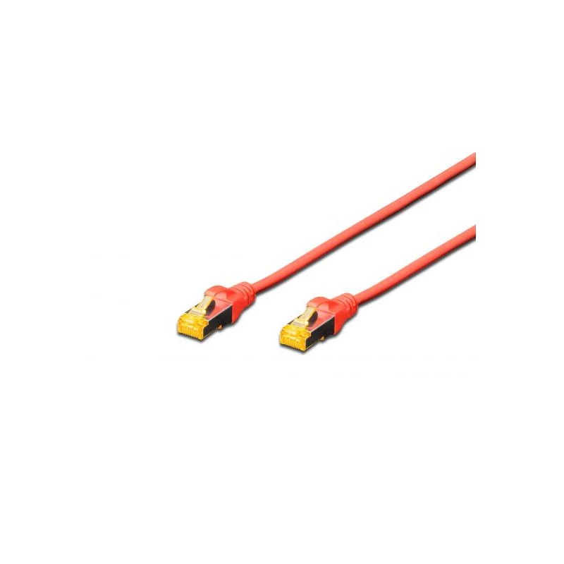 CAVO RETE S-FTP CAT.6A DOPPIA SCHERMATURA LSOH COLORE ROSSO MT. 10