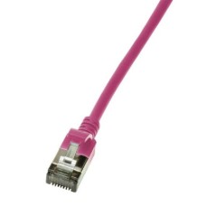 CAVO DI RETE CAT.6A STP TPE SLIMLINE VIOLA 0,5M