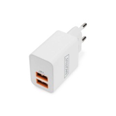 DIGITUS CARICATORE USB 2X USB-A 15W, 2X 2,4A, BIANCO