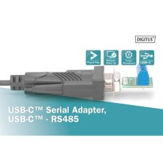 DIGITUS ADATTATORE SERIALE, USB-C - RS485