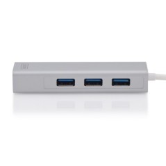 HUB DIGITUS CONNETTORE TIPO C CON 3 PORTE USB 3.0 + PORTA RETE GIGABIT