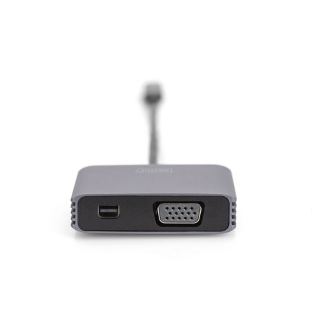 DIGITUS ADATTATORE GRAFICO USB-C 4K 2IN1 MINI DISPLAYPORT + VGA