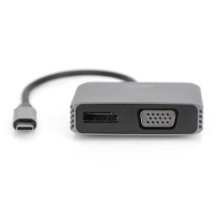 DIGITUS ADATTATORE GRAFICO USB TYPE-C 4K 2IN1 DISPLAYPORT + VGA