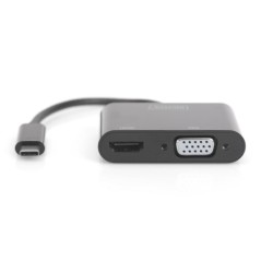 ADATTATORE GRAFICO USB TYPE-C. 4K VGA + HDMI