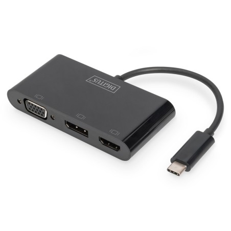 ADATTATORE USB-C TRE PORTE DISPLAYPORT/HDMI/VGA