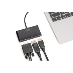 ADATTATORE USB-C TRE PORTE DISPLAYPORT/HDMI/VGA