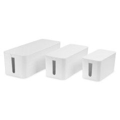 DIGITUS SCATOLA GESTIONE CAVI, SET DA 3 (S, M, L) BIANCO