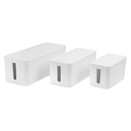 DIGITUS SCATOLA GESTIONE CAVI, SET DA 3 (S, M, L) BIANCO