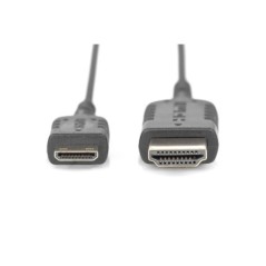 DIGITUS CAVO DI COLLEGAMENTO HDMI HIGH SPEED, TIPO C- A, ALTAMENTE FLESSIBILE MT 2