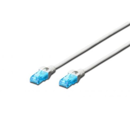 CAVO RETE UTP CAT. 5E NON SCHERMATO - LUNGHEZZA MT. 0,5 - COLORE BIANCO