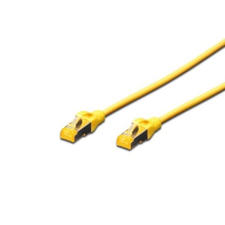 CAVO RETE S-FTP CAT.6A DOPPIA SCHERMATURA LSOH COLORE GIALLO MT. 0,25