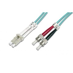 CAVO FIBRA OTTICA LC A ST MULTIMODE DUPLEX 50/125 MT.5 OM3