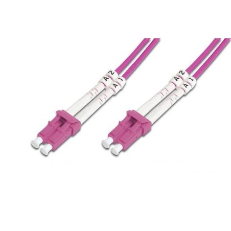 CAVO FIBRA OTTICA LC A LC MULTIMODE DUPLEX 50/125 MT.1 OM4