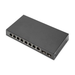 SWITCH 8-PORTE GIGABIT + 2 GIGABIT SFP ETHERNET, UNMANAGED