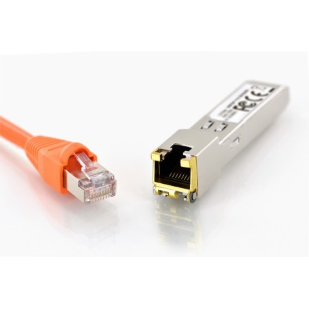 DIGITUS MINI GBIC COPPER SFP MODULE, 10 GBPS, RJ45