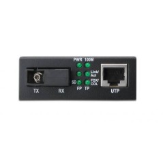 CONVERTITORE 10/100  MEDIA CONVERTER RJ45 - FIBRA OTTICA SC BIDIREZIONALE FX (TX1550NM / RX1310NM)