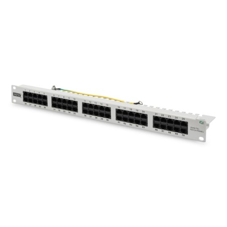 PANNELLO PATCH PER ISDN 19" CATEGORIA 3 - 50 PORTE 8 POLI GRIGIO